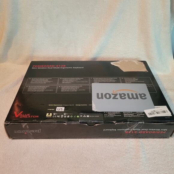 Perixx PERIBOARD-613 Wireless Ergonomic Compact Keyboard Bluetooth and 2.4GHz - Picture 6 of 10